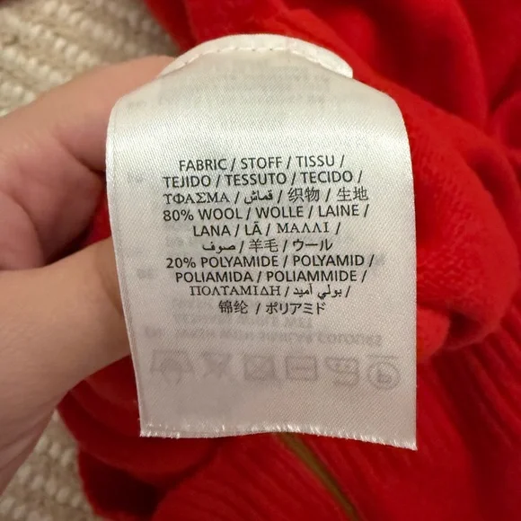 Red Wool Sweater - Picture 4 of 4